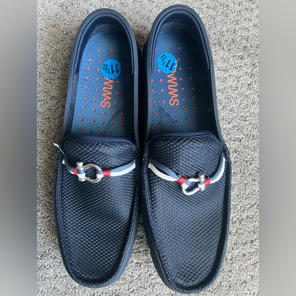 SWIMS Riva Navy Air Mesh Loafer #1353677 Men’s Sz 11.5 Brand New -$175